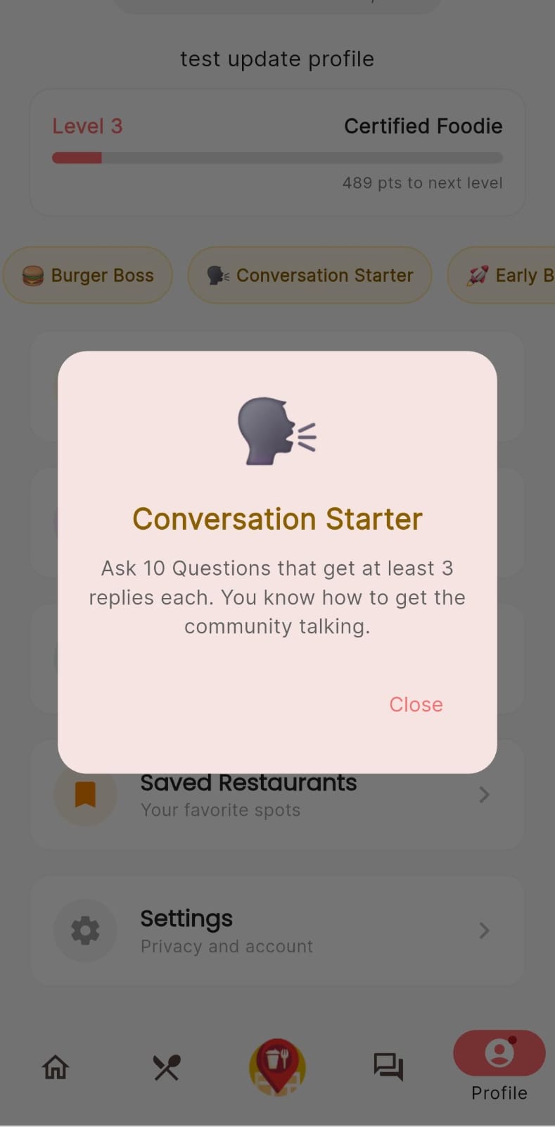 Gamification Feature